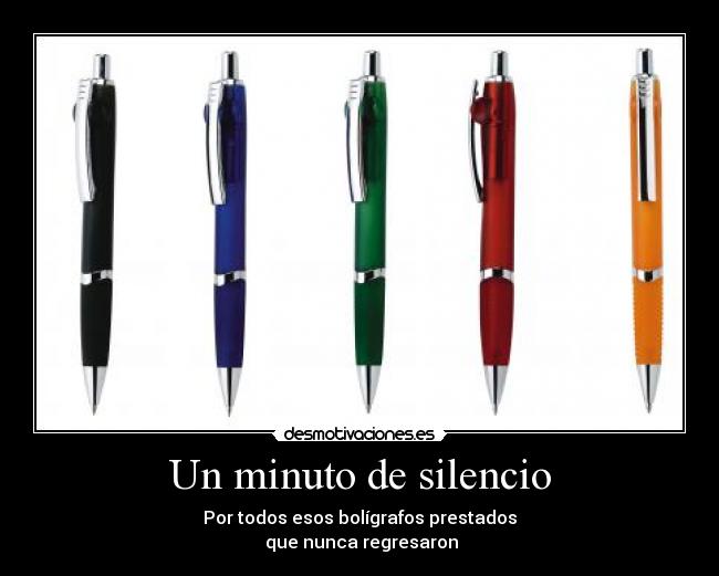 Un minuto de silencio -