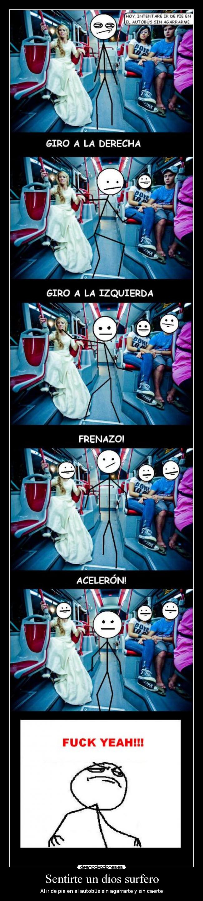 carteles dios autobus fuck yeah pie desmotivaciones
