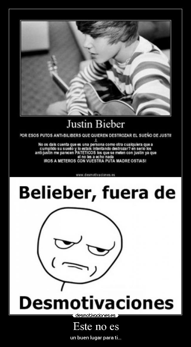 Este no es - un buen lugar para ti...