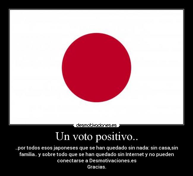 Un voto positivo.. -