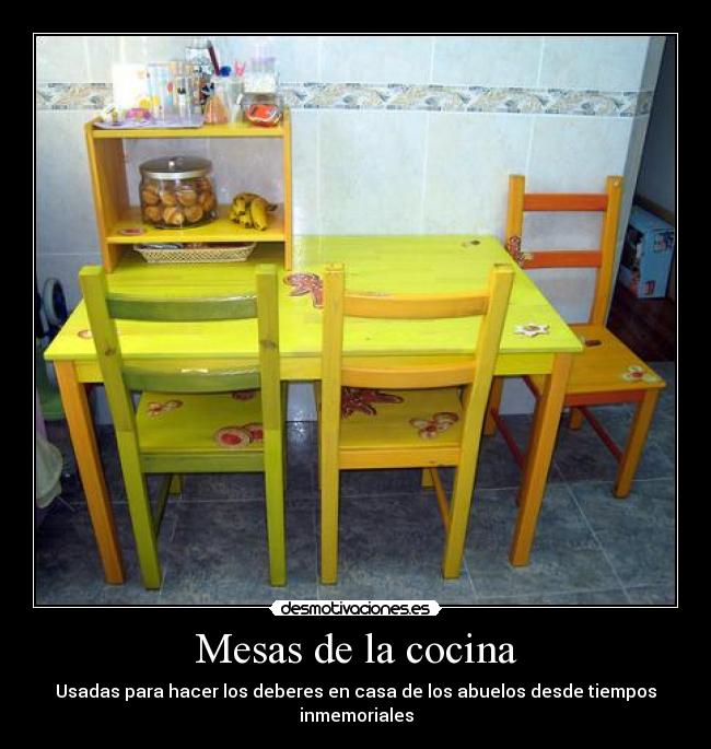 Mesas de la cocina - 