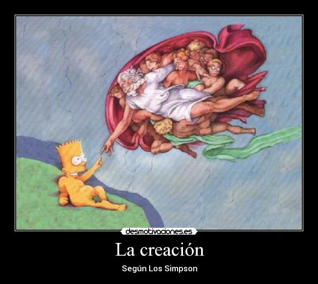 La creación - Según Los Simpson