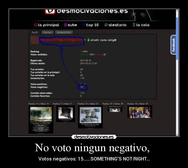 No voto ningun negativo,  - 