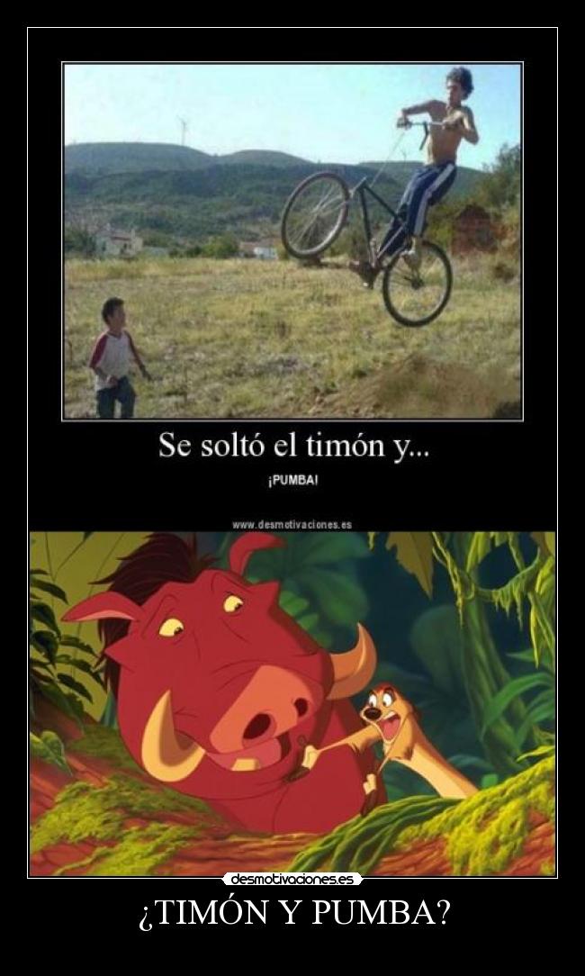 ¿TIMÓN Y PUMBA? -