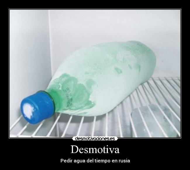 carteles agua congelada desmotivaciones