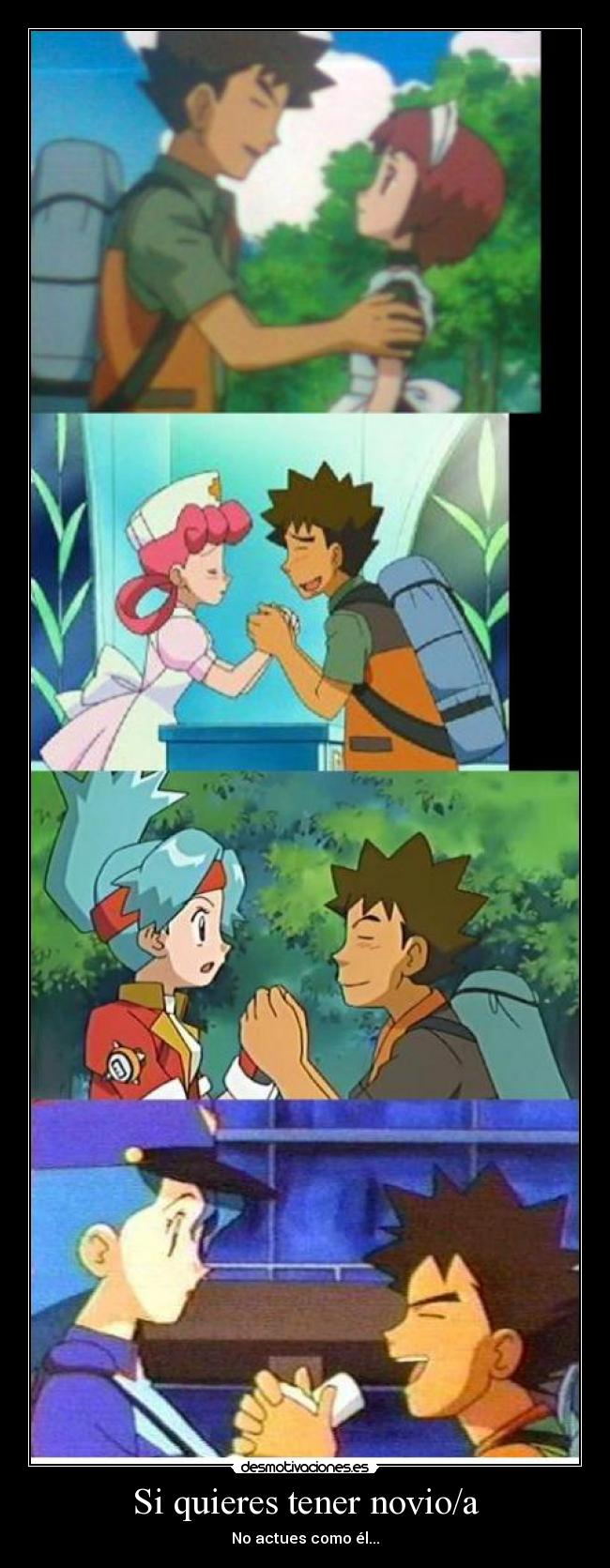 carteles brock pokemon quieres sexo actues desmotivaciones