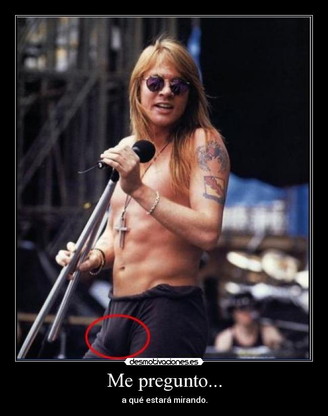 Me pregunto... - a qué estará mirando.