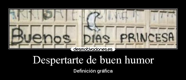 Despertarte de buen humor -