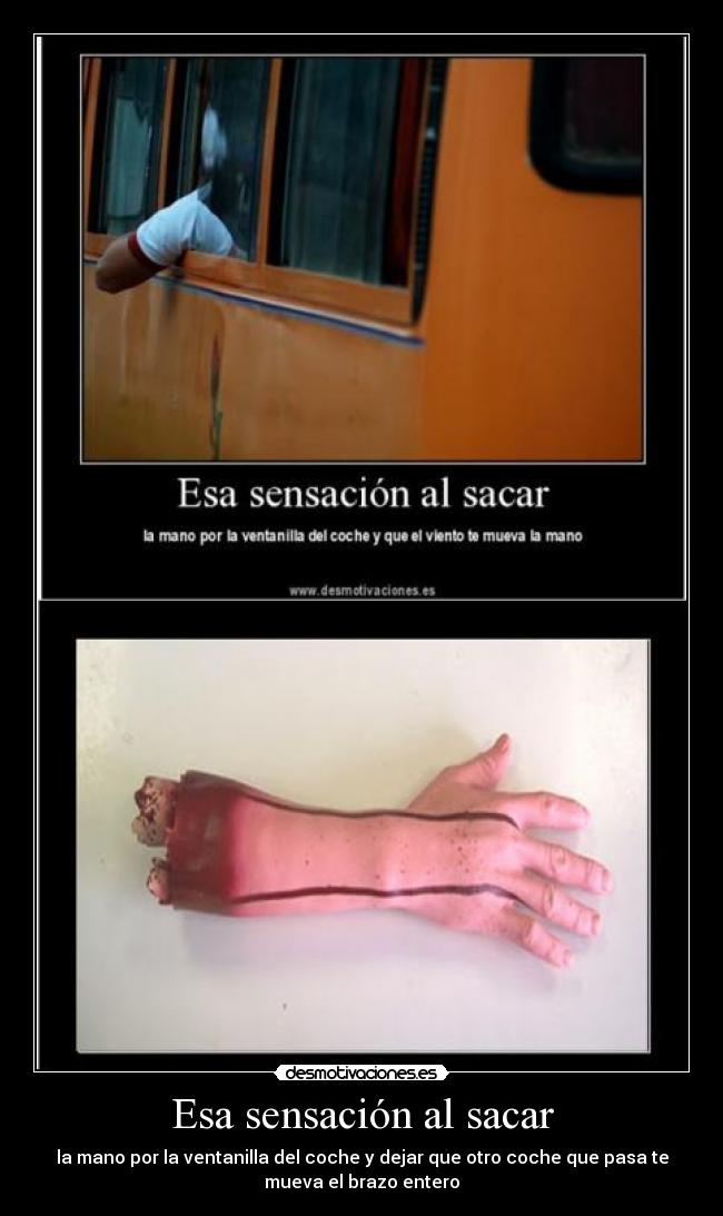 Esa sensación al sacar - 