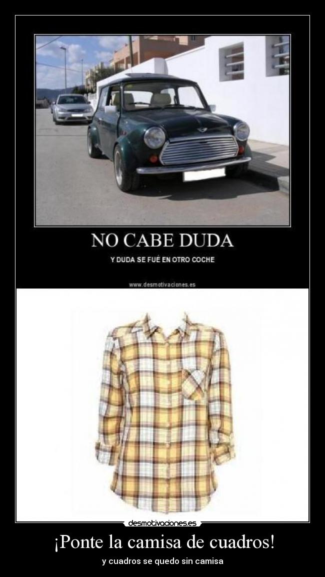 ¡Ponte la camisa de cuadros! - 