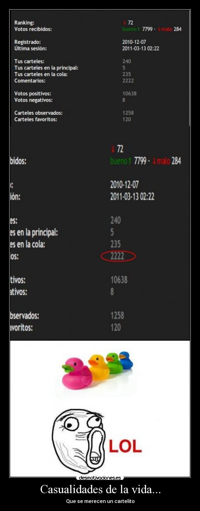 Casualidades de la vida... - Que se merecen un cartelito