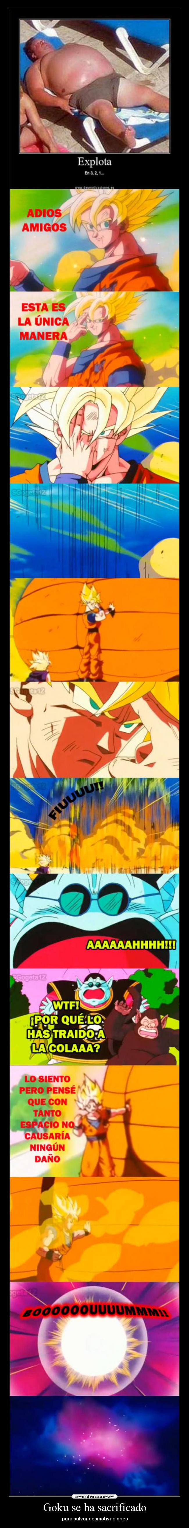 Goku se ha sacrificado -