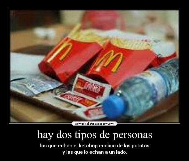hay dos tipos de personas - 