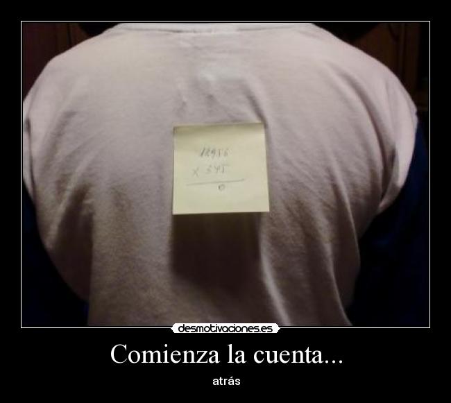 Comienza la cuenta... - atrás