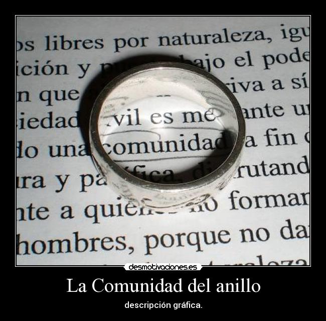 La Comunidad del anillo - descripción gráfica.