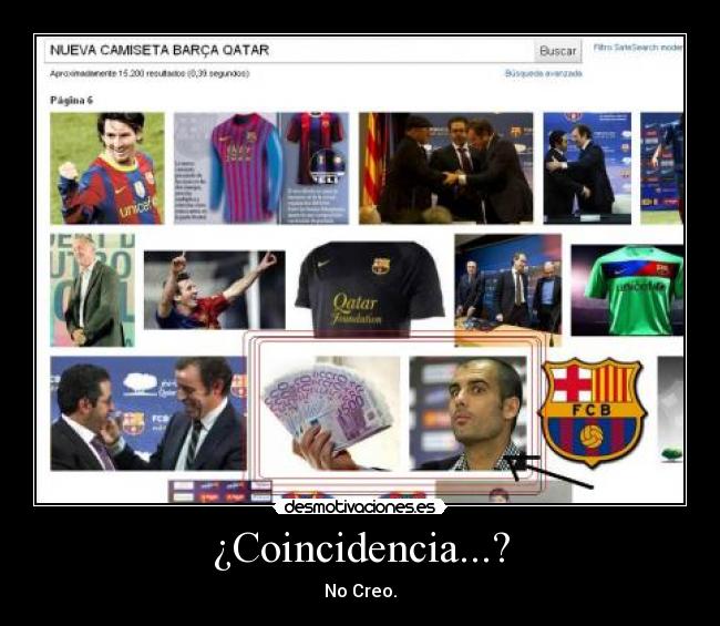 ¿Coincidencia...? - No Creo.