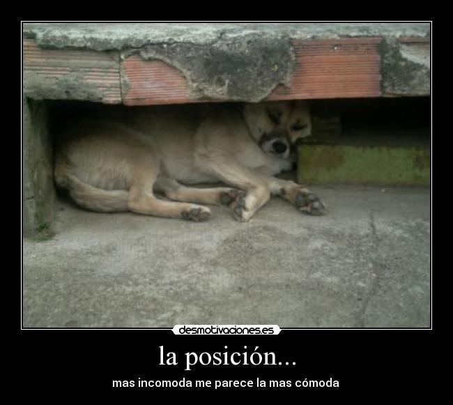 la posición... - 