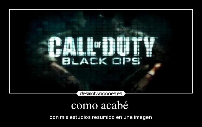como acabé -