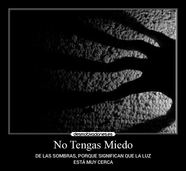 carteles miedo tengas miedo desmotivaciones