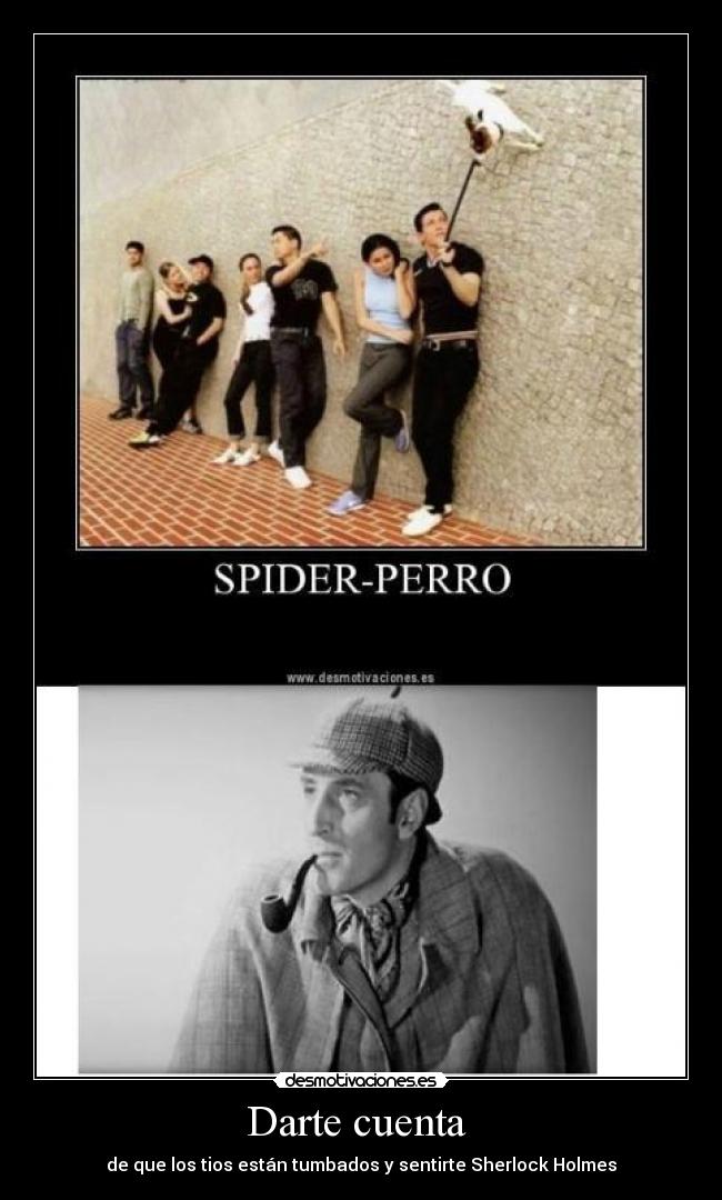 Darte cuenta - de que los tios están tumbados y sentirte Sherlock Holmes