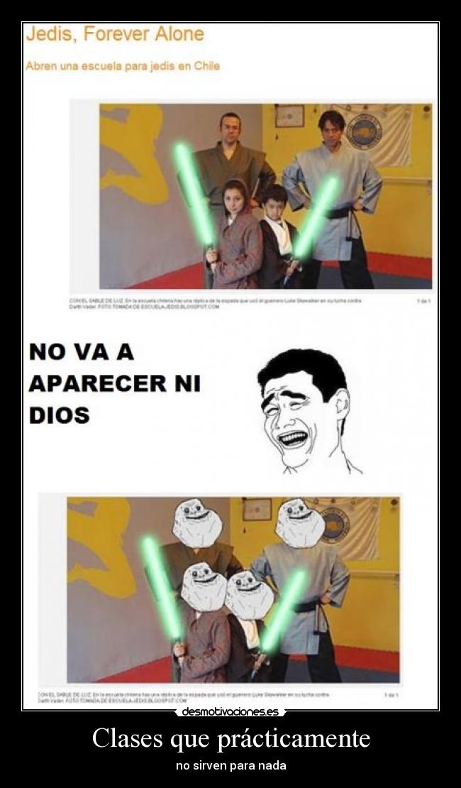 Clases que prácticamente - no sirven para nada