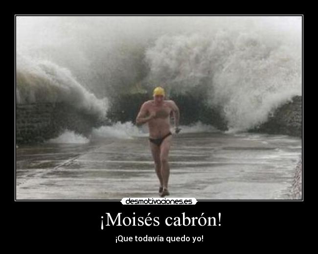 ¡Moisés cabrón! - ¡Que todavía quedo yo!
