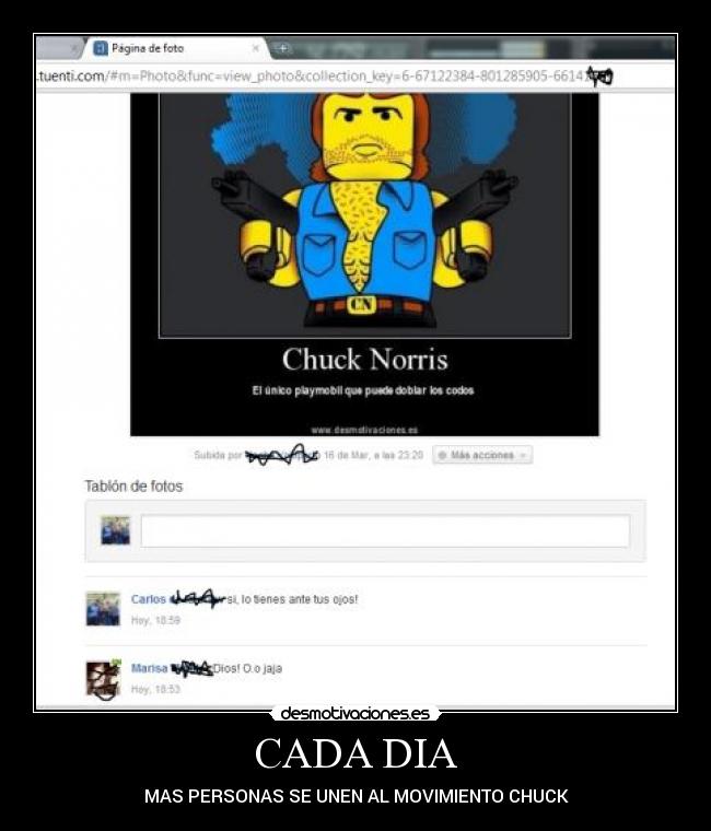 CADA DIA - MAS PERSONAS SE UNEN AL MOVIMIENTO CHUCK