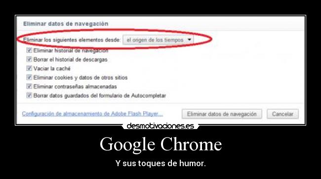 Google Chrome - Y sus toques de humor.