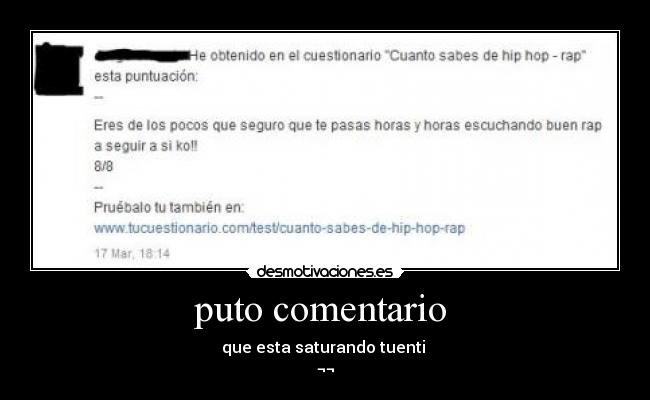 puto comentario -