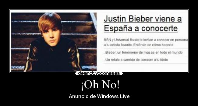 carteles justin bieber desmotivaciones