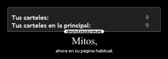 Mitos, - ahora en su página habitual.
