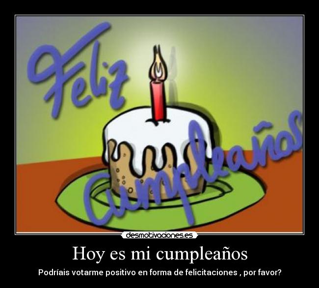 Hoy es mi cumpleaños - 