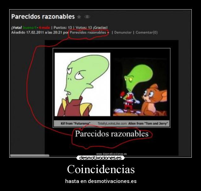 Coincidencias - hasta en desmotivaciones.es