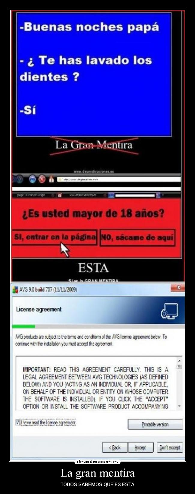 La gran mentira - TODOS SABEMOS QUE ES ESTA