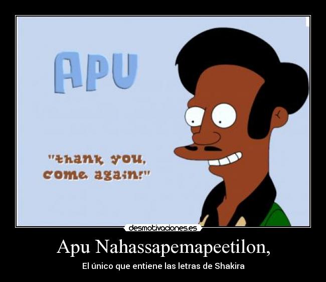 Apu Nahassapemapeetilon, -