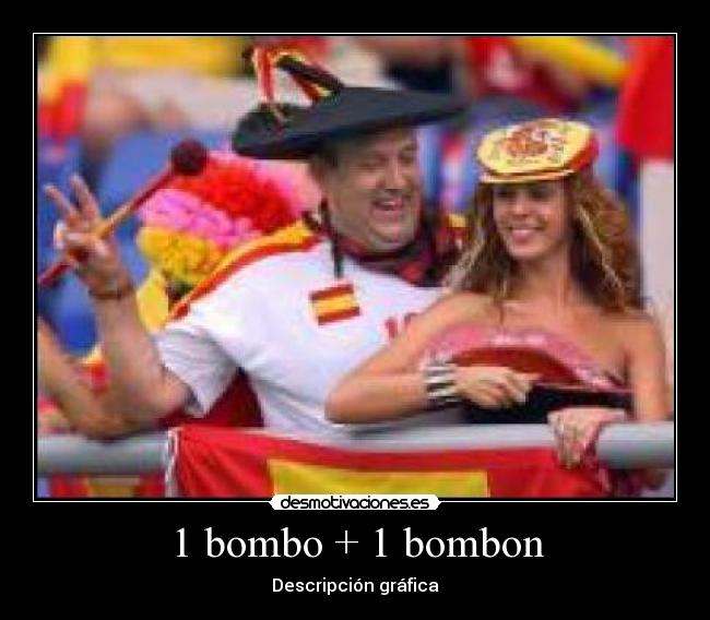 1 bombo + 1 bombon - Descripción gráfica