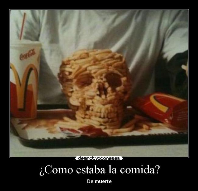 carteles comida lol desmotivaciones