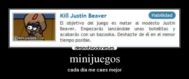 minijuegos - cada día me caes mejor