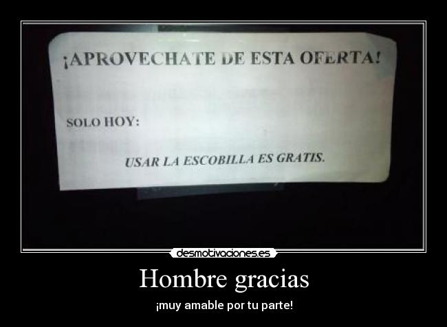 Hombre gracias - 