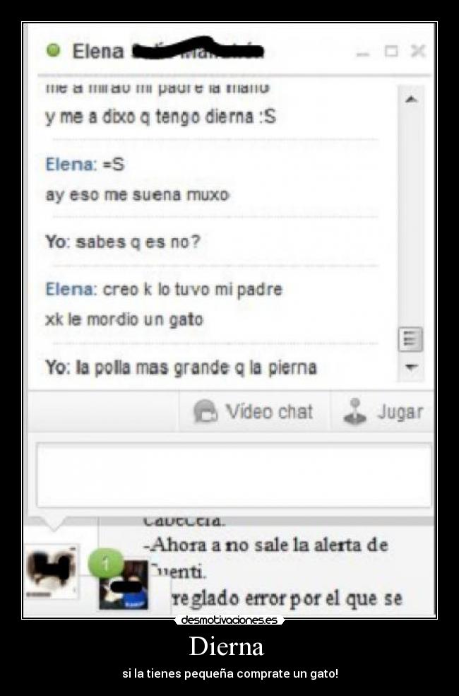 Dierna - si la tienes pequeña comprate un gato!