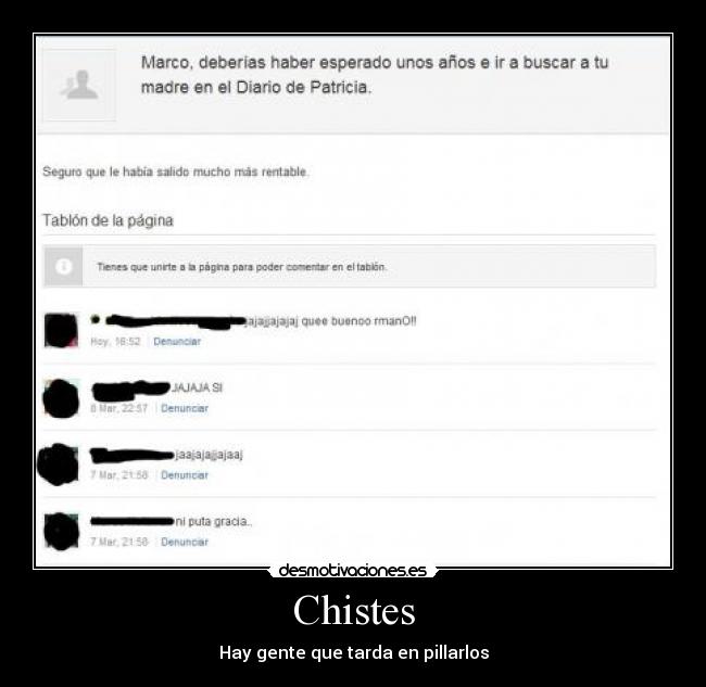 Chistes - Hay gente que tarda en pillarlos