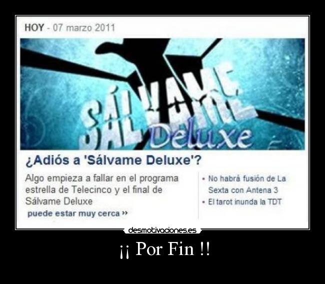 ¡¡ Por Fin !! -