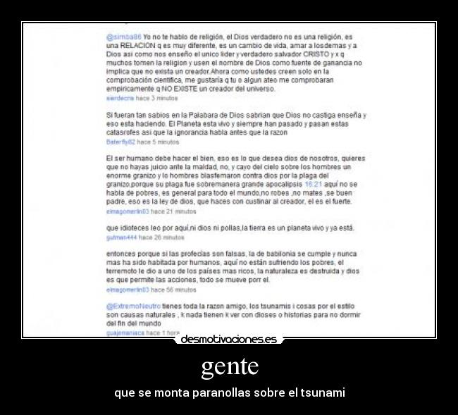 gente - que se monta paranollas sobre el tsunami