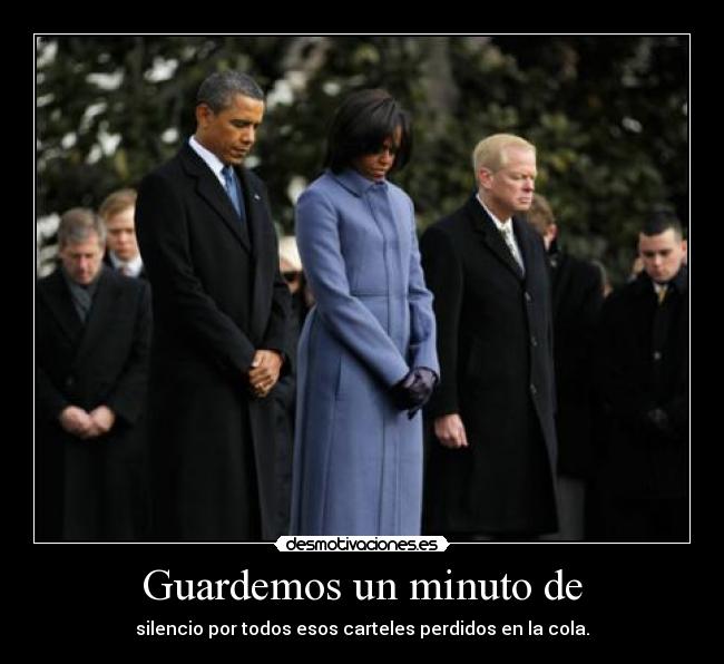 Guardemos un minuto de -