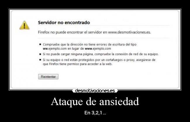 Ataque de ansiedad - En 3,2,1...