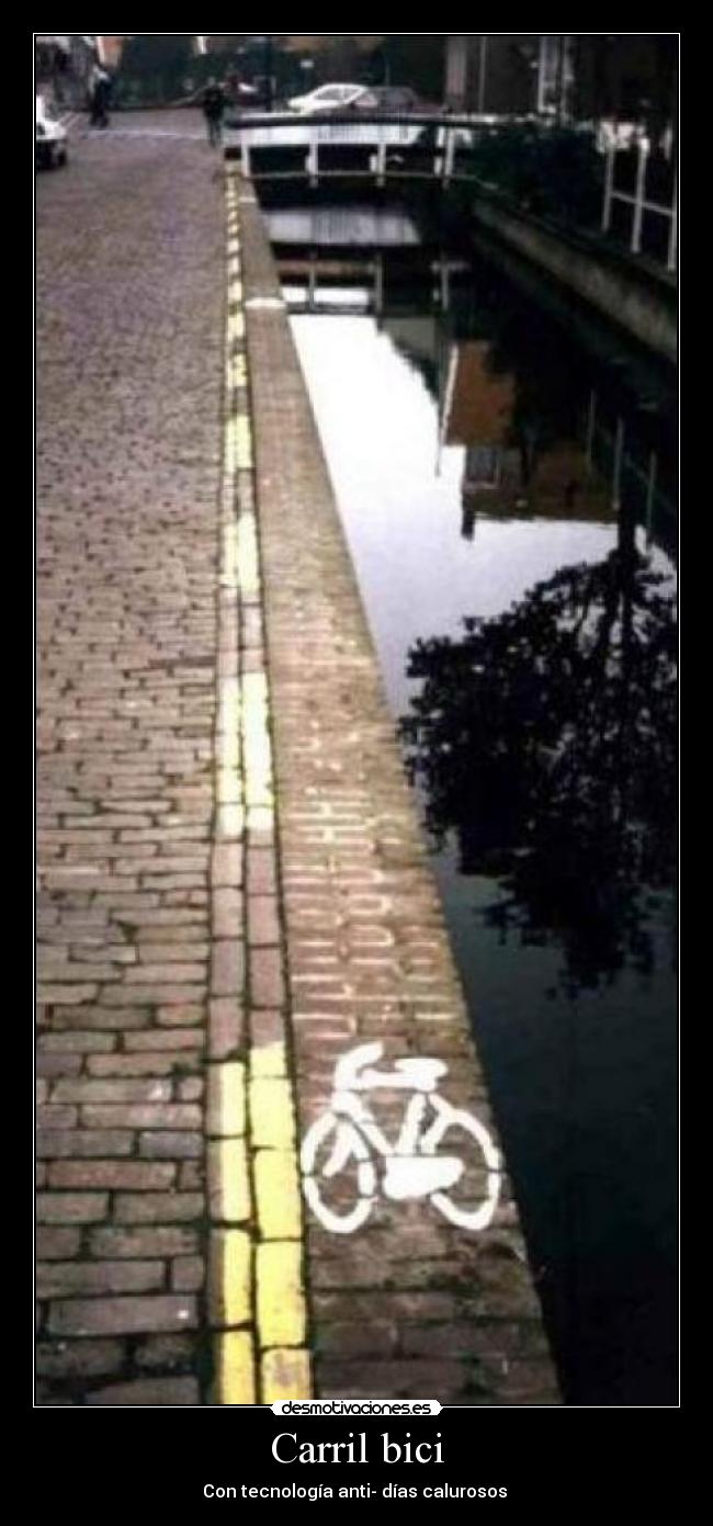 Carril bici - Con tecnología anti- días calurosos 