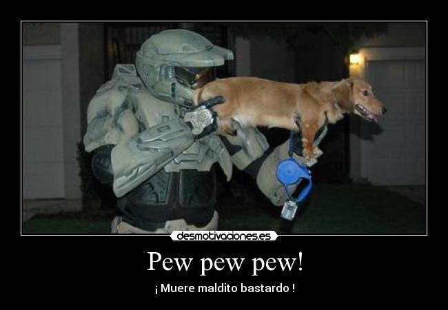 Pew pew pew! - ¡ Muere maldito bastardo !