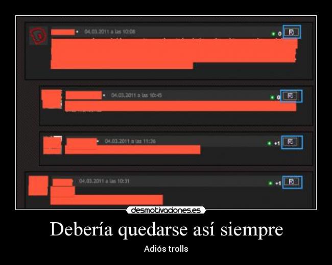 Debería quedarse así siempre - Adiós trolls