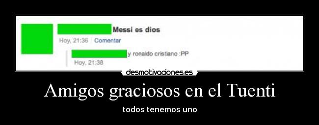 Amigos graciosos en el Tuenti -