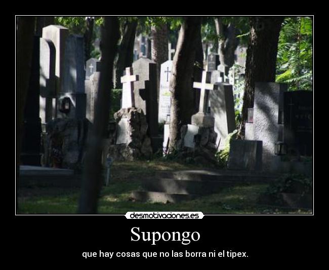 Supongo - que hay cosas que no las borra ni el tipex.